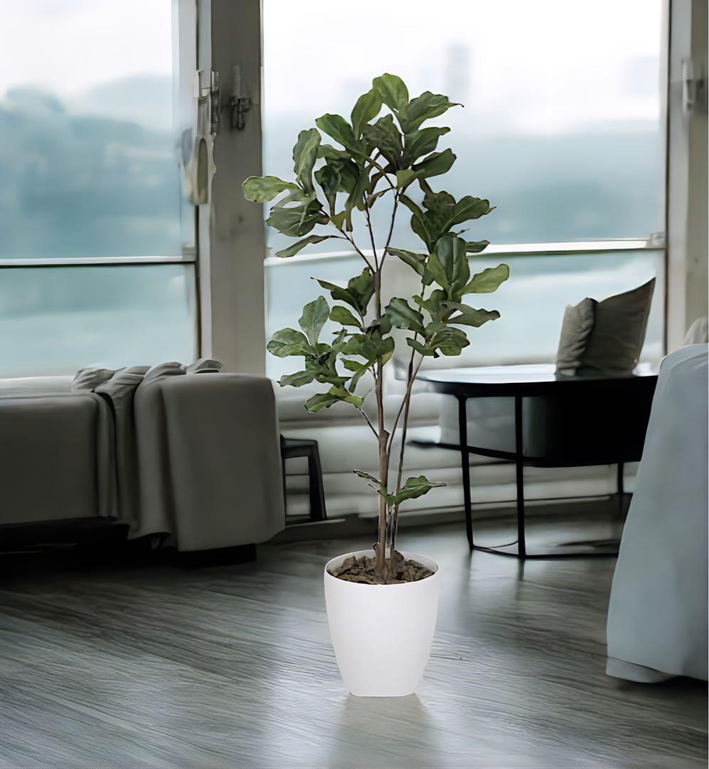 光触媒　人工観葉植物　ウォールグリーン　フェイクグリーン　カシワバゴム180