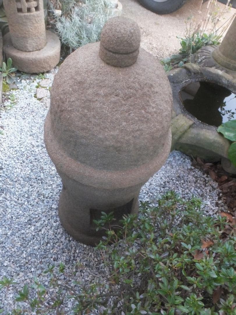 【茶庭灯篭・露地庭灯篭】庭石オブジェ箱庭苔玉水石庭園テラスベランダ飾り石