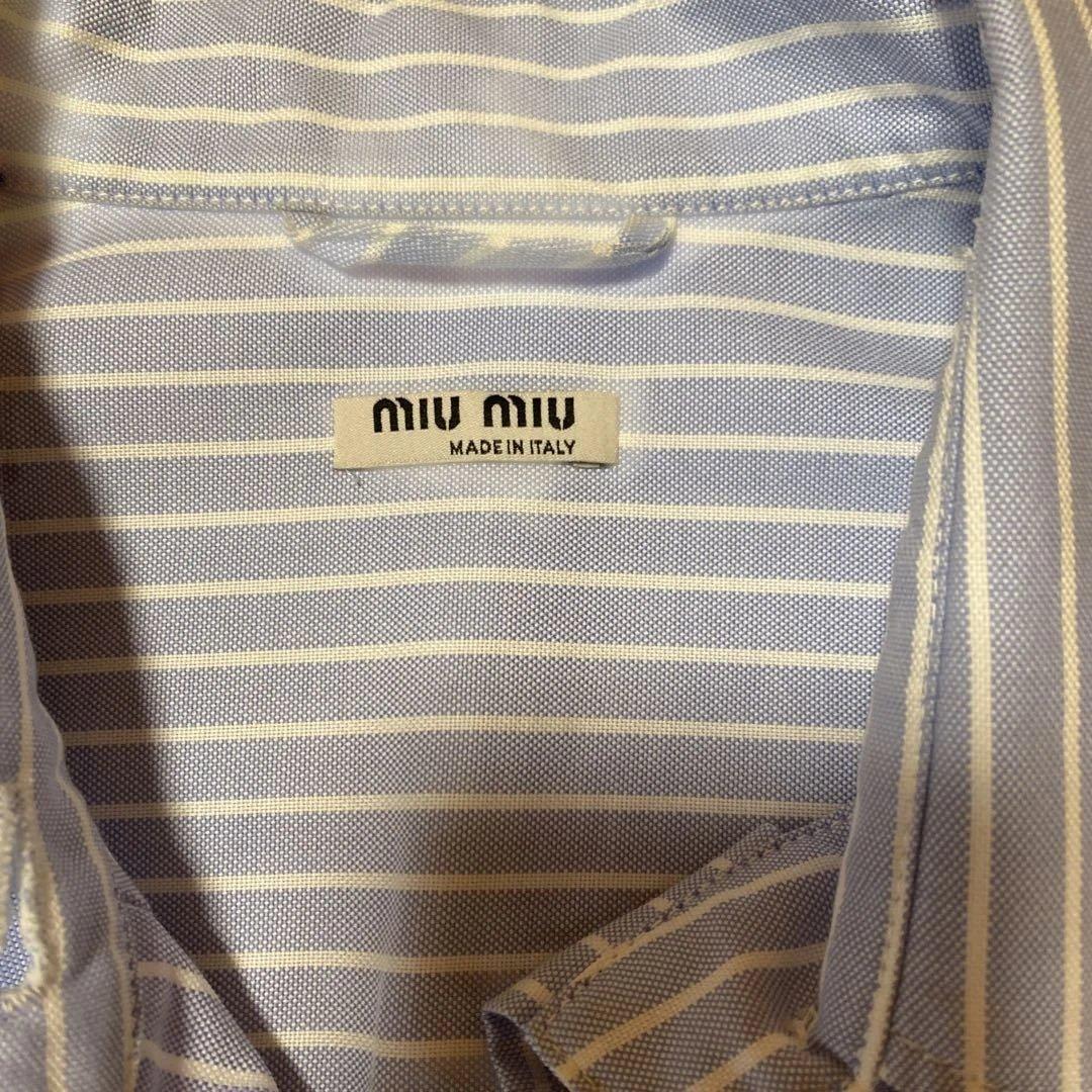 miu miu クロップドシャツ サイズ38