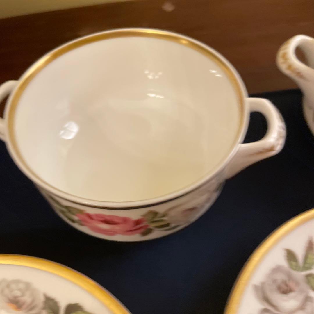 ロイヤルウースター　バラの花柄 スープカップ 2個セット　ロイヤルガーデン　レア