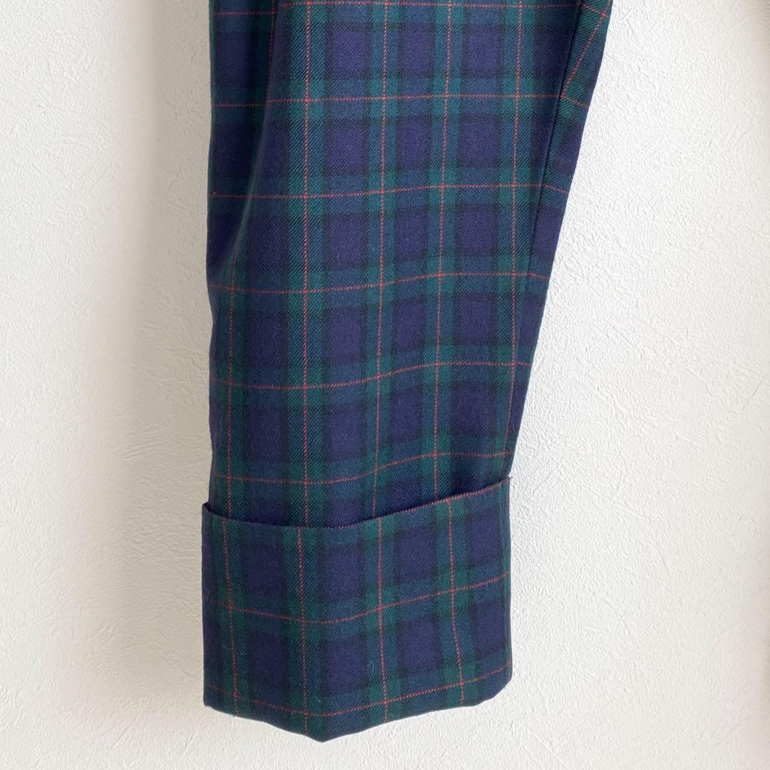 美品Vivienne Westwood MAN ウール チェック サルエルパンツ