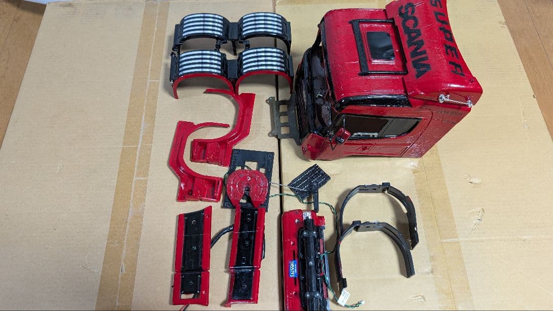 1/14 タミヤ スカニア 6×4 シャシ キャビン シャーシ MAN トラック