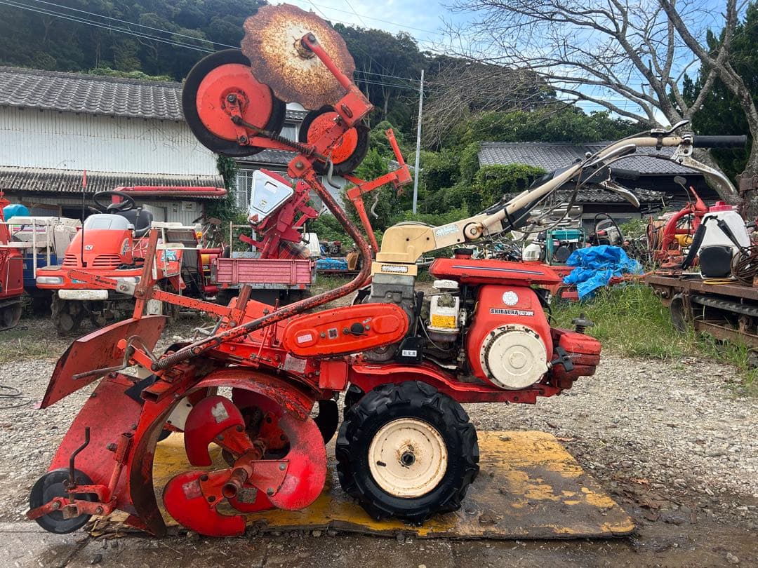 宮崎　シバウラ マルチ管理機 マルチャー仕様 8馬力 畝立 マルチ 動画あり