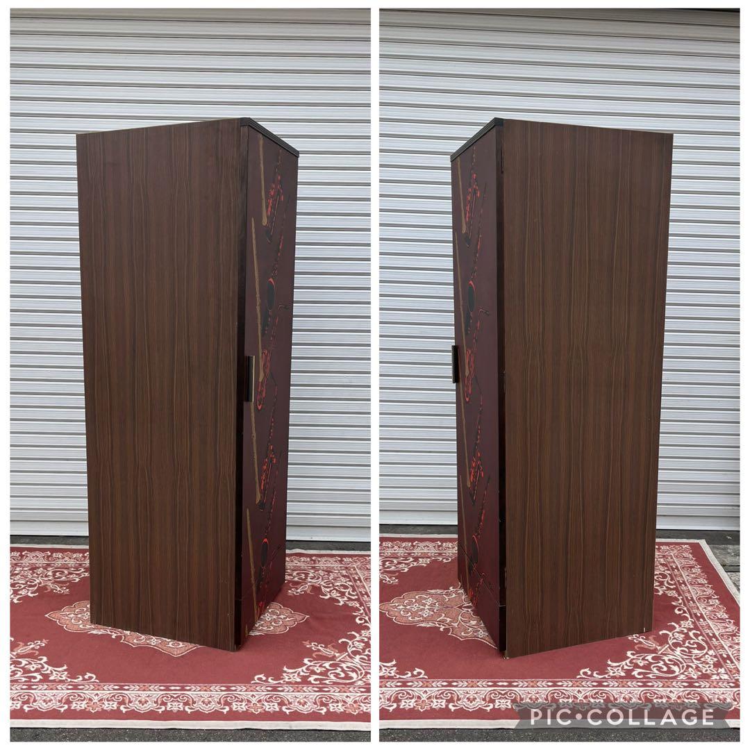 70s80sビンテージ古家具◼︎JAZZデザイン ワードローブ クローゼット