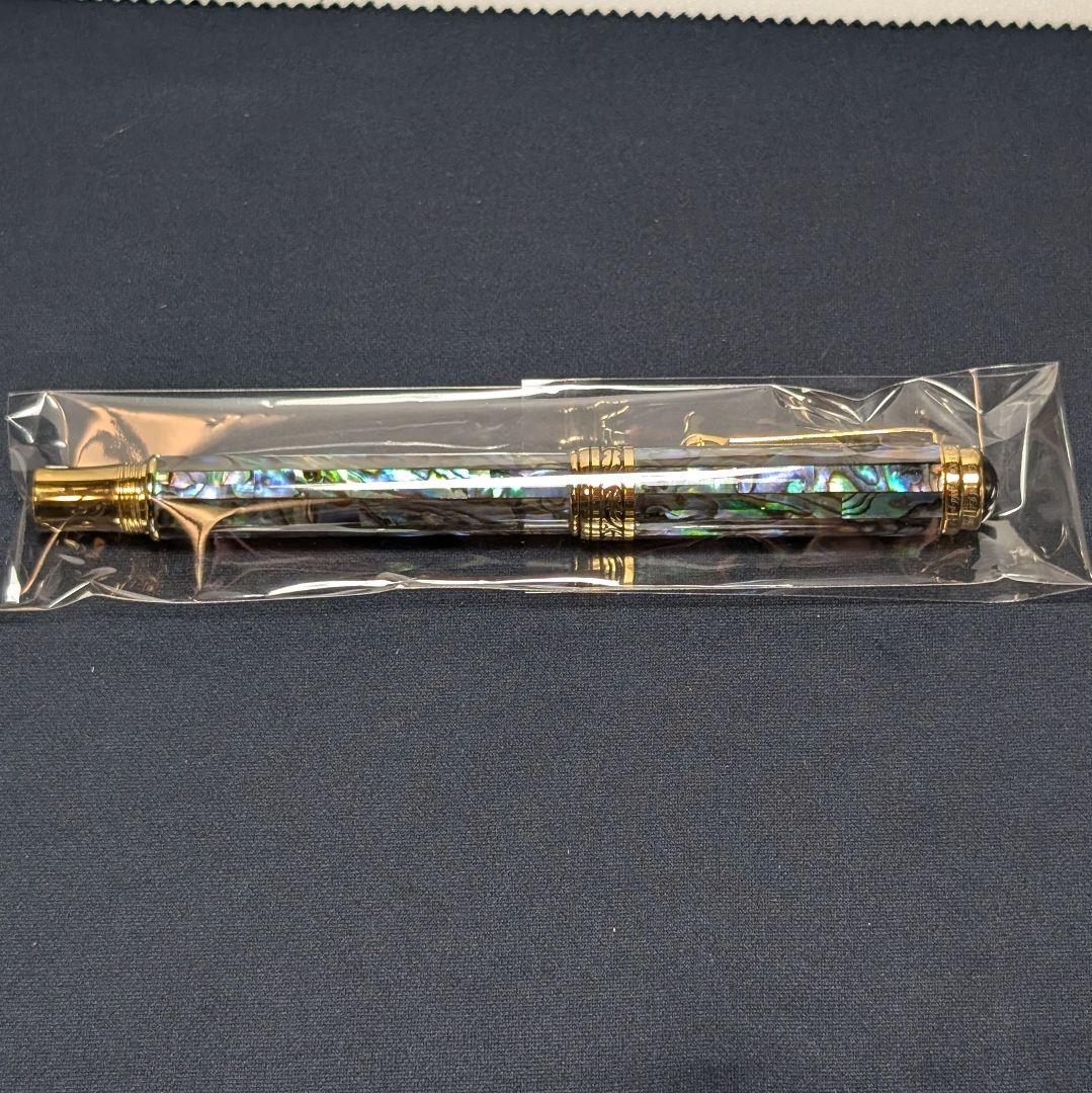 XEZO パウア貝 18Kメッキ 万年筆 M