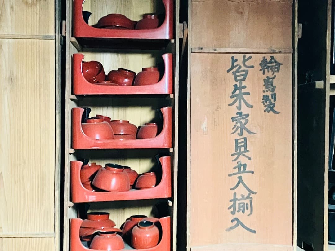 傷あり◎能登蔵出し 輪島塗 朱漆 平椀 5客 / 漆器椀 懐石椀 煮物椀 正月
