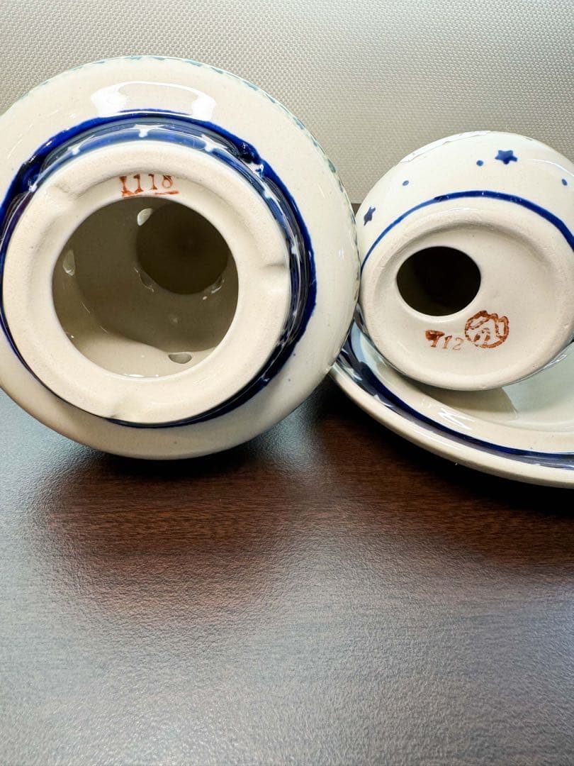 ポーリッシュポタリー クリスマス3点セット 陶器 輸入品 飾り