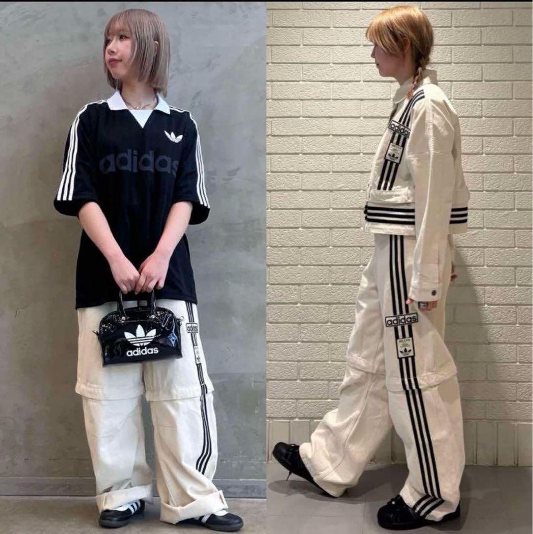 Adidas アディブレイク 2-IN-1 デニムパンツ オフホワイト27サイズ
