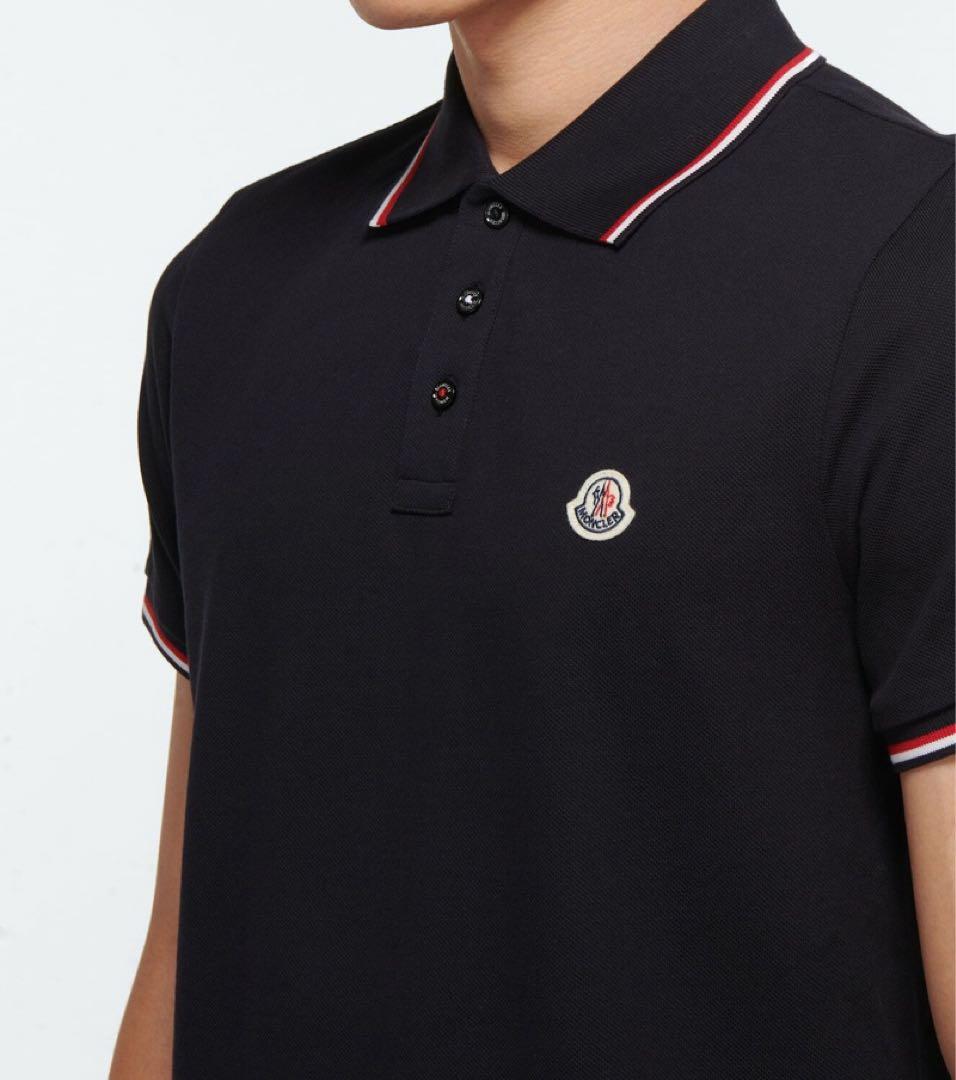 新品タグ付き　MONCLER ポロシャツ　ブラック　XL モンクレール