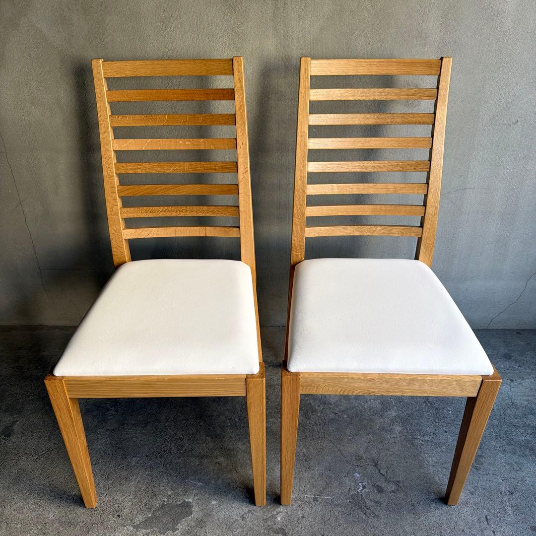 未使用品　秋田木工　ダイニングチェア　2脚セット