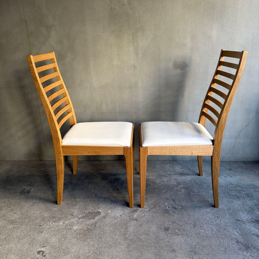 未使用品　秋田木工　ダイニングチェア　2脚セット