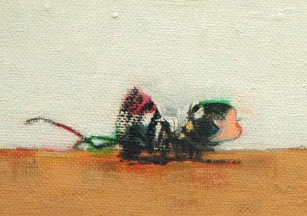 油絵 菅家令子 絵 絵画 インテリア額付(銀) F4-072019 猫と女の子蟻