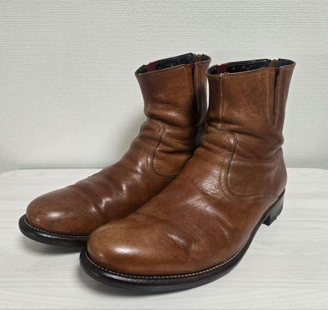 専用　Paul Smith ブラウン バックジップレザー ブーツ