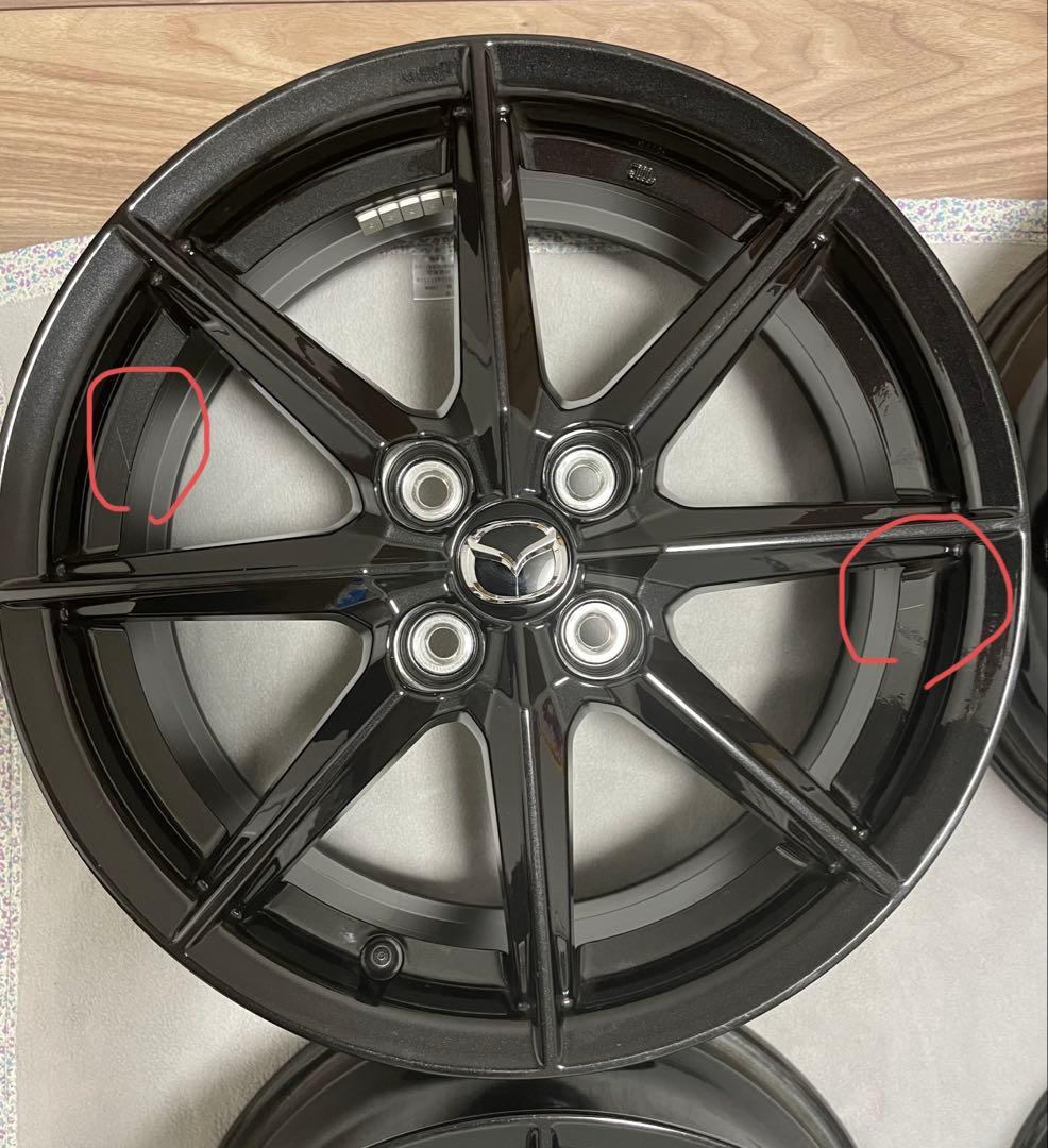 【ロッシ】Mazdaロードスター純正 ブラックメタリックホイール4本セット