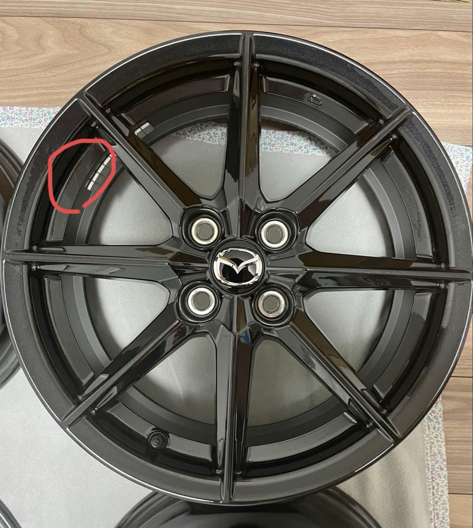 【ロッシ】Mazdaロードスター純正 ブラックメタリックホイール4本セット