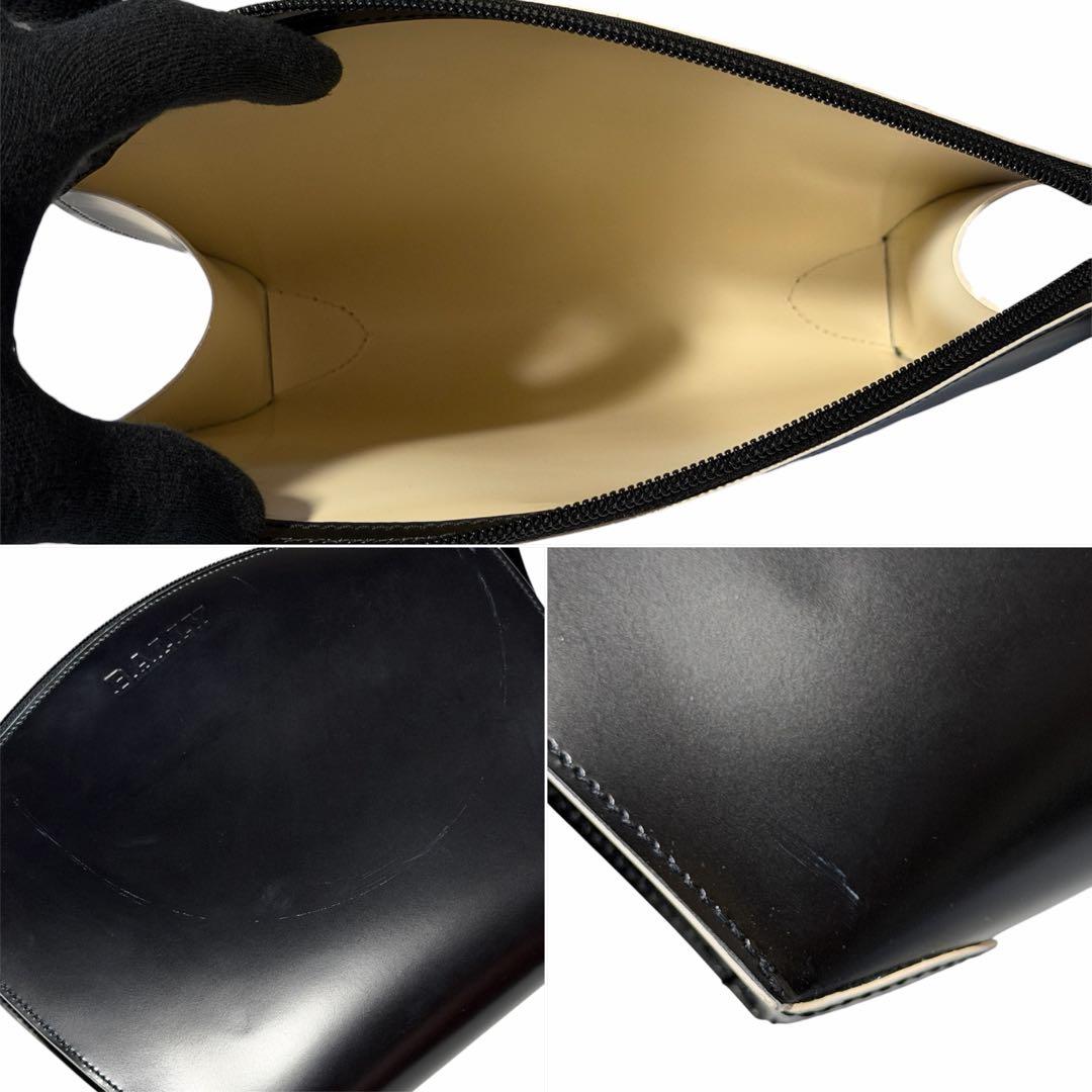 美品 BALLY バリー レザー トートバッグ ショルダー ハンド ポーチ付き