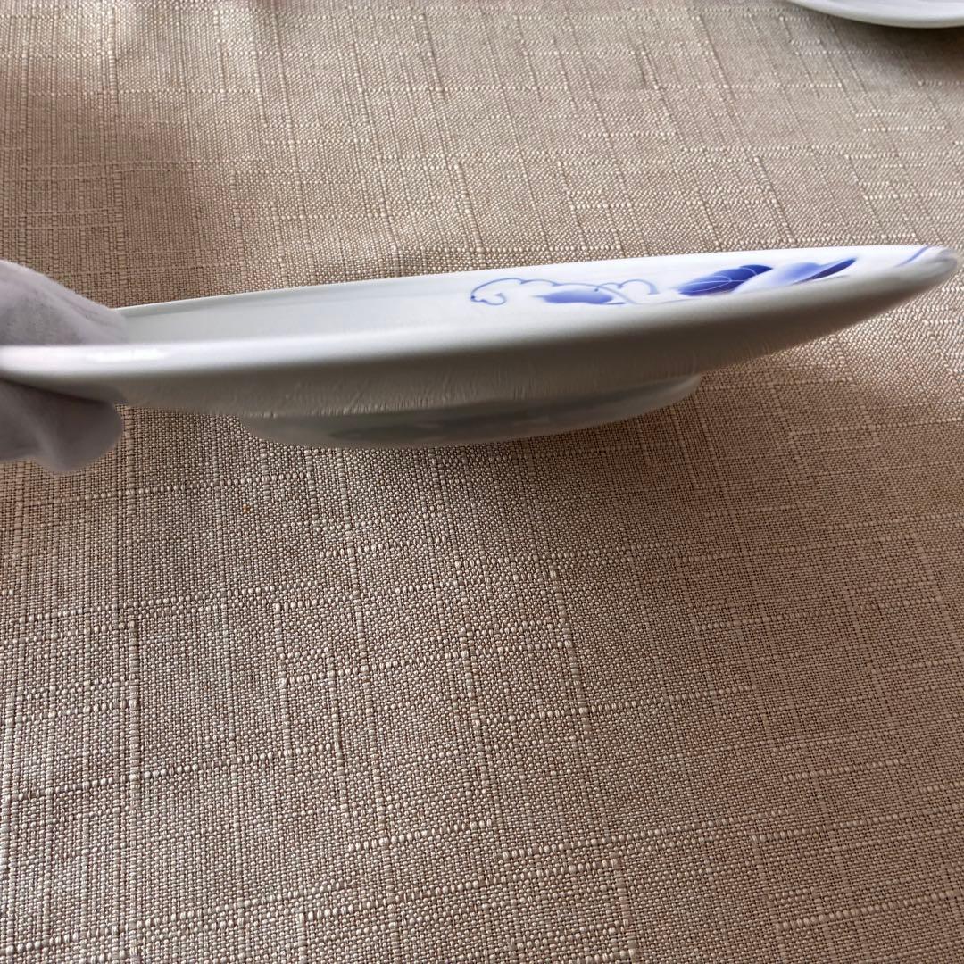【未使用品】深川製磁　ブルーワイナリー　20cm深皿2枚と19cm平皿2枚