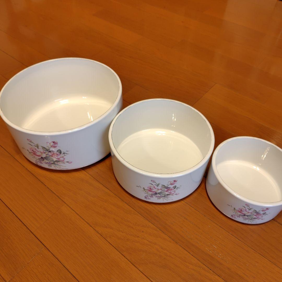 超美品！イマン　ビビアンピンク　 ホーロー丸缶　大中小　3サイズセット