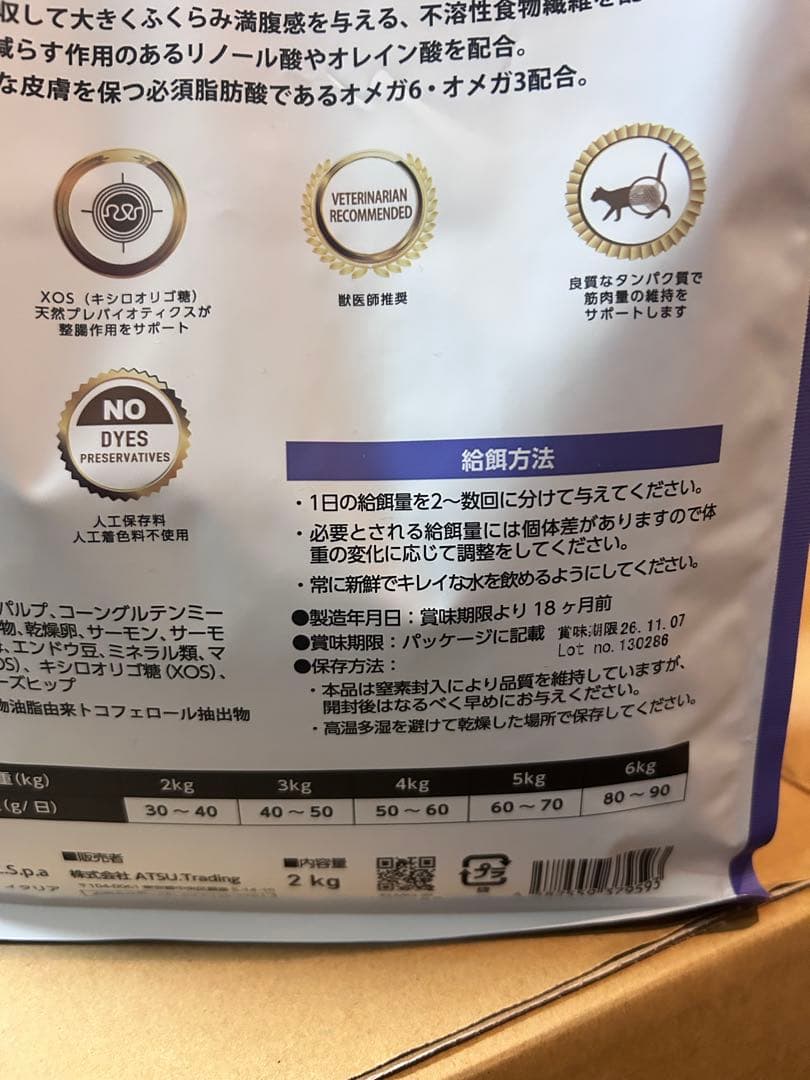 12.8キロ　超値下げ！ELMO成猫用キャットフード 2kg×6＋400g×2計