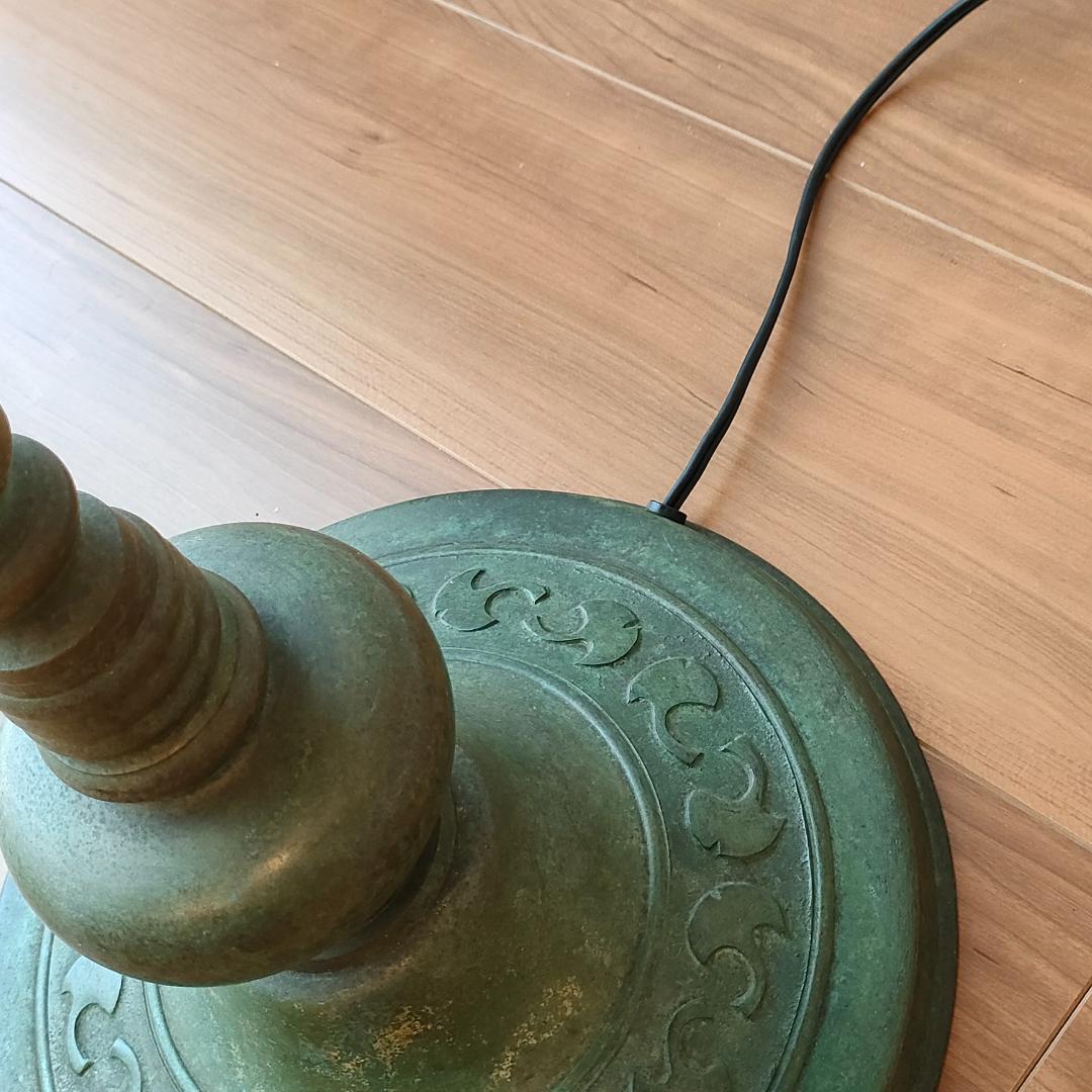 希少　アンティーク　 スタンドランプ　テーブル付き　アイアン　照明