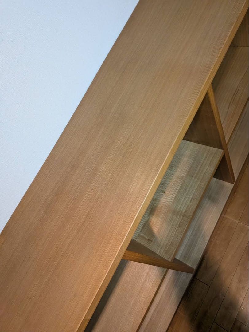 ■送料込■無印良品 MUJI オープンシェルフ 2×3 タモ 収納スタッキング棚