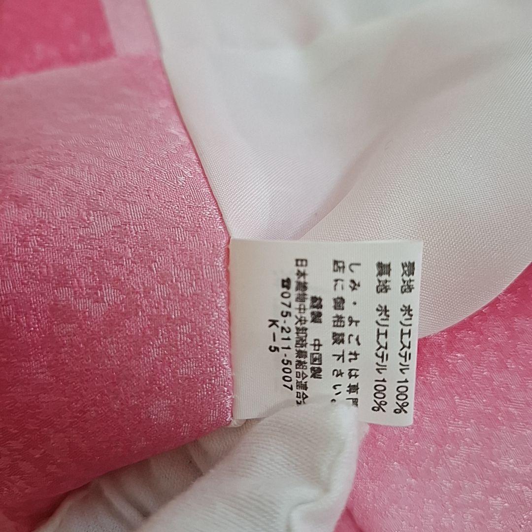 極美品【箱つき８点セット】七五三 子供用 花柄 ピンク　着物 記念 お祝い