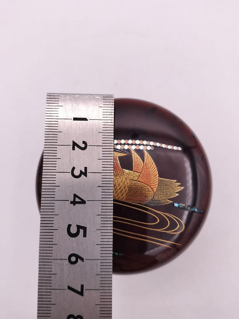 c593 大棗 鴛鴦 山本忠幸 木箱 茶道具 古物