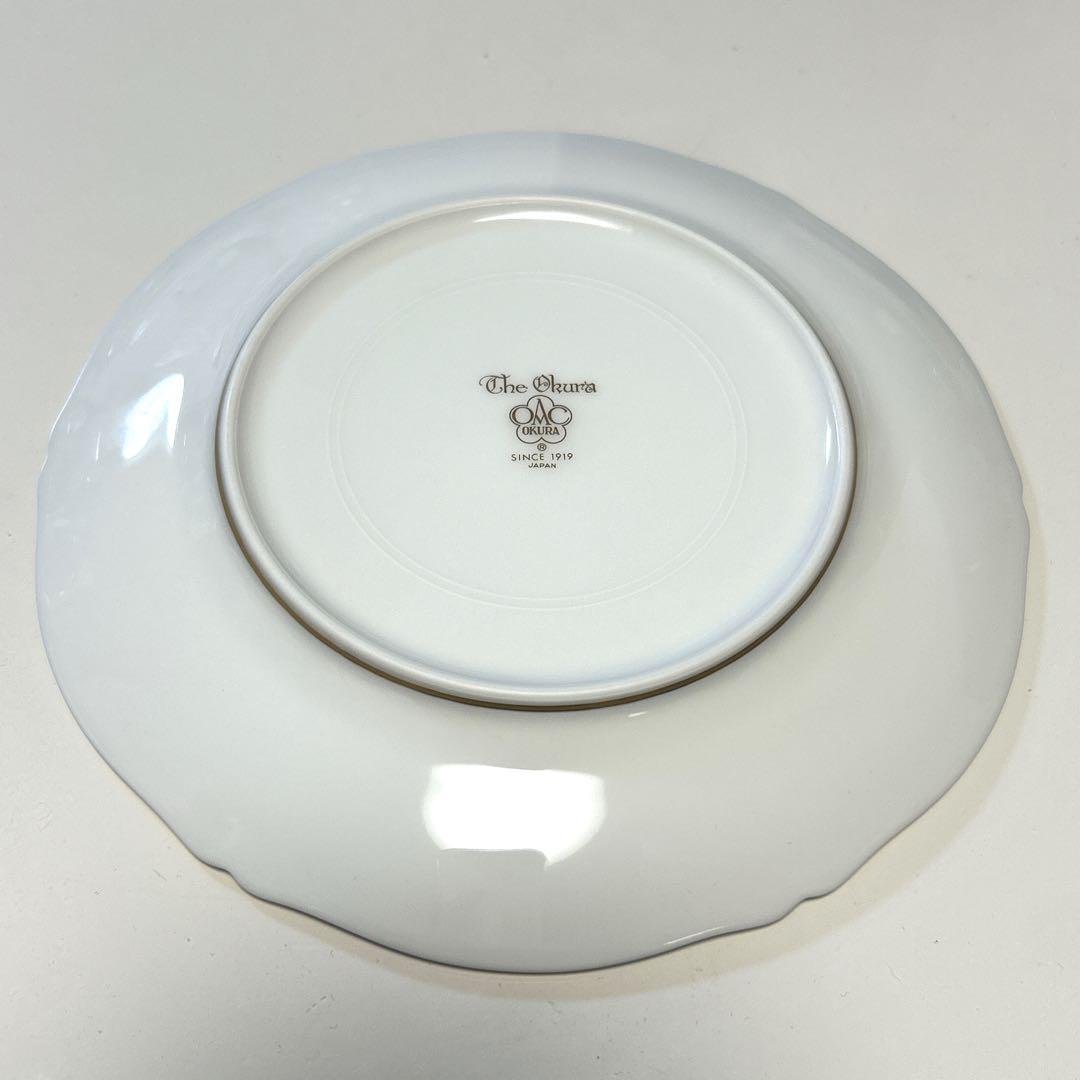 【新品•未使用】大倉陶園 ブルーインペリアル 18cm ケーキ皿