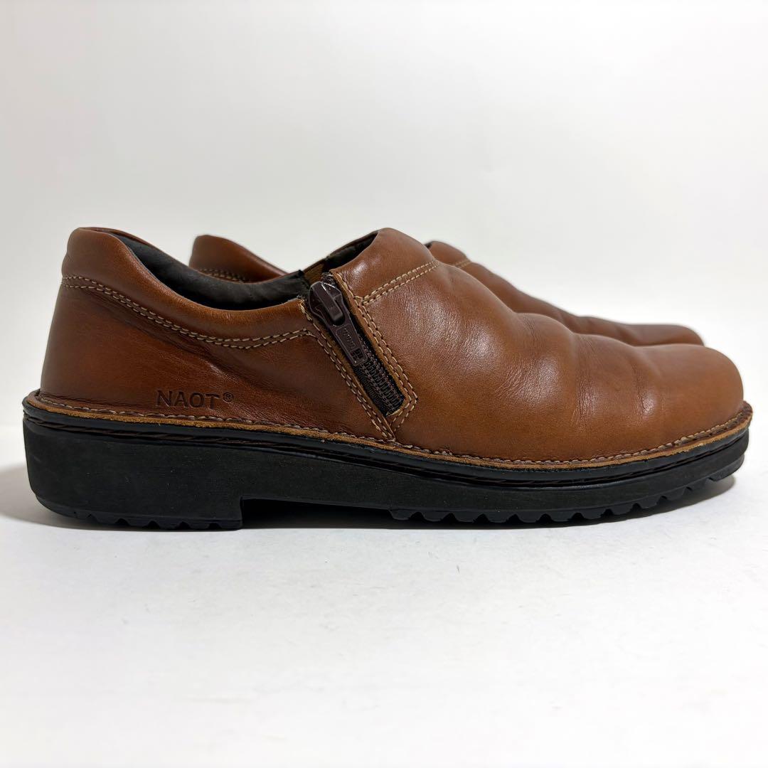 美品☆NAOT CLARA ナオト クララ スリッポン レザー 39 24.5