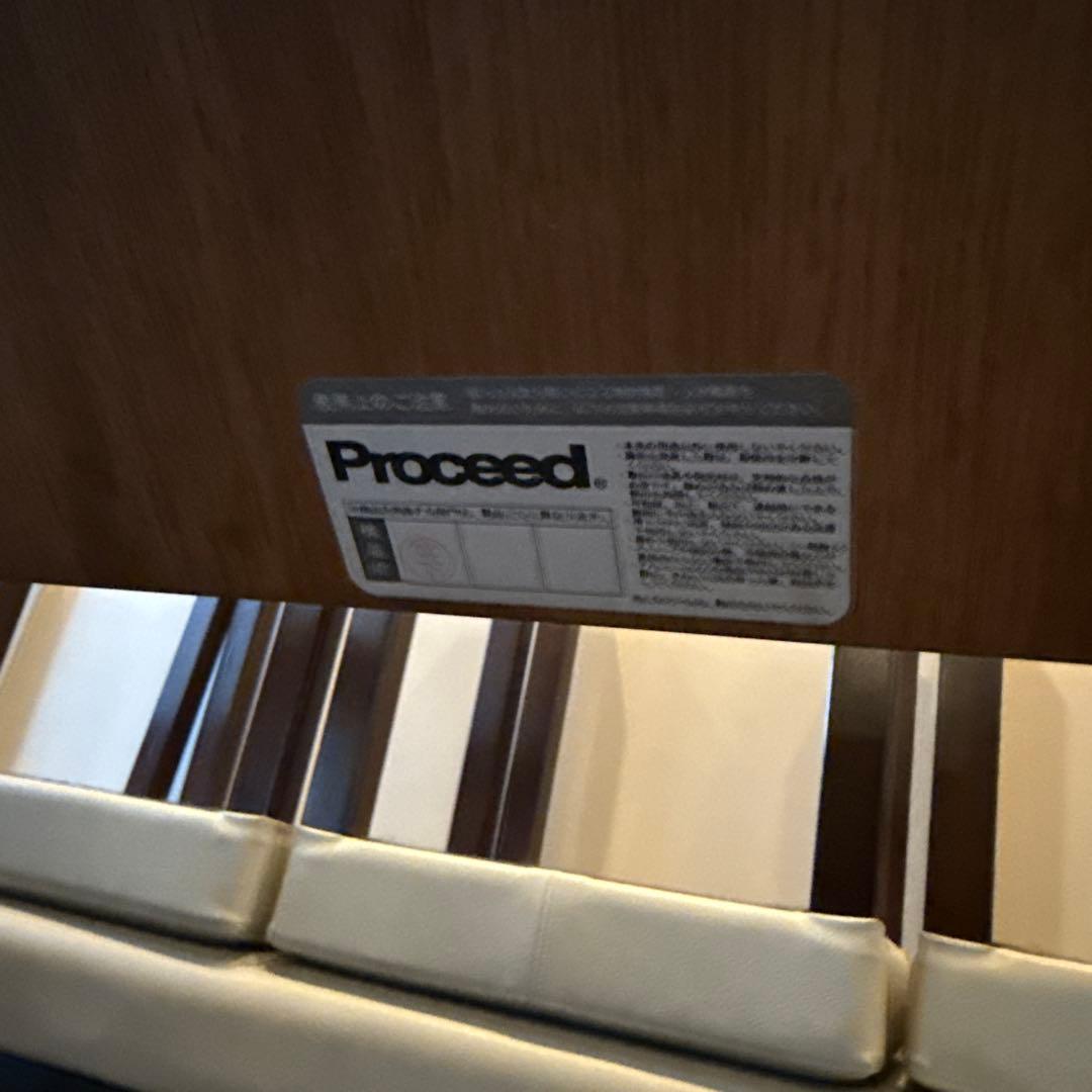 Proceed ダークブラウン 木製テーブル 600×550 ６セット