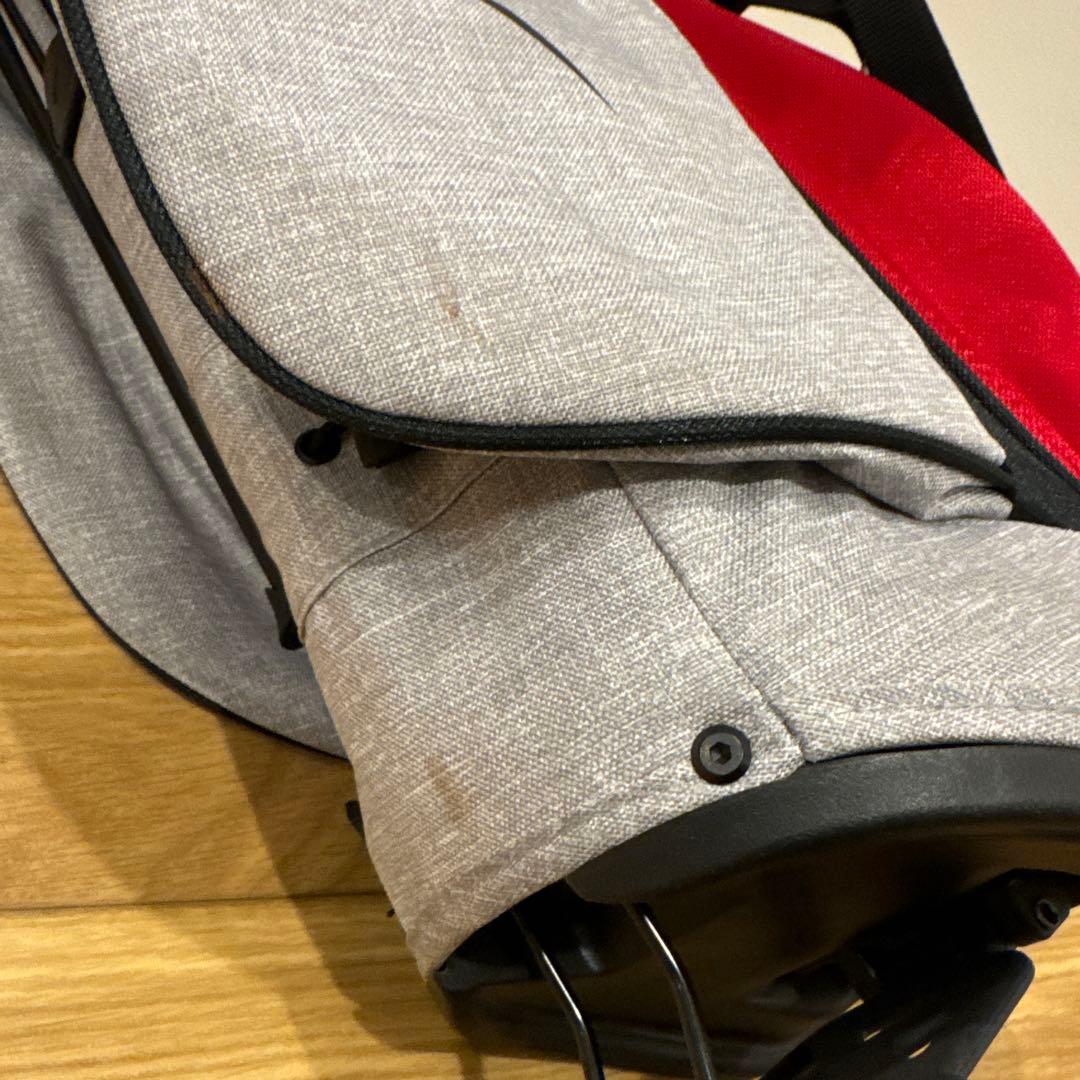未使用★軽量ナイキ Nike キャディバッグ グレー/レッド