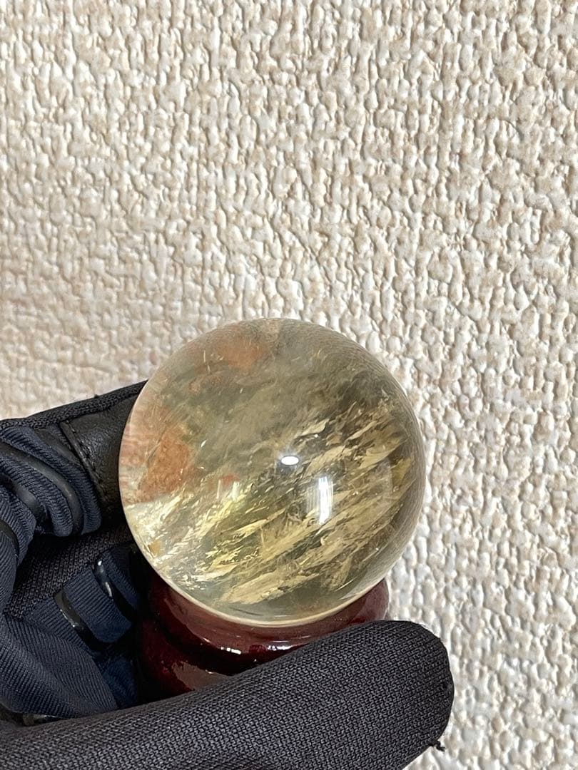 ブラジル産　超稀少 青光　シリトン丸玉　ボール　45mm