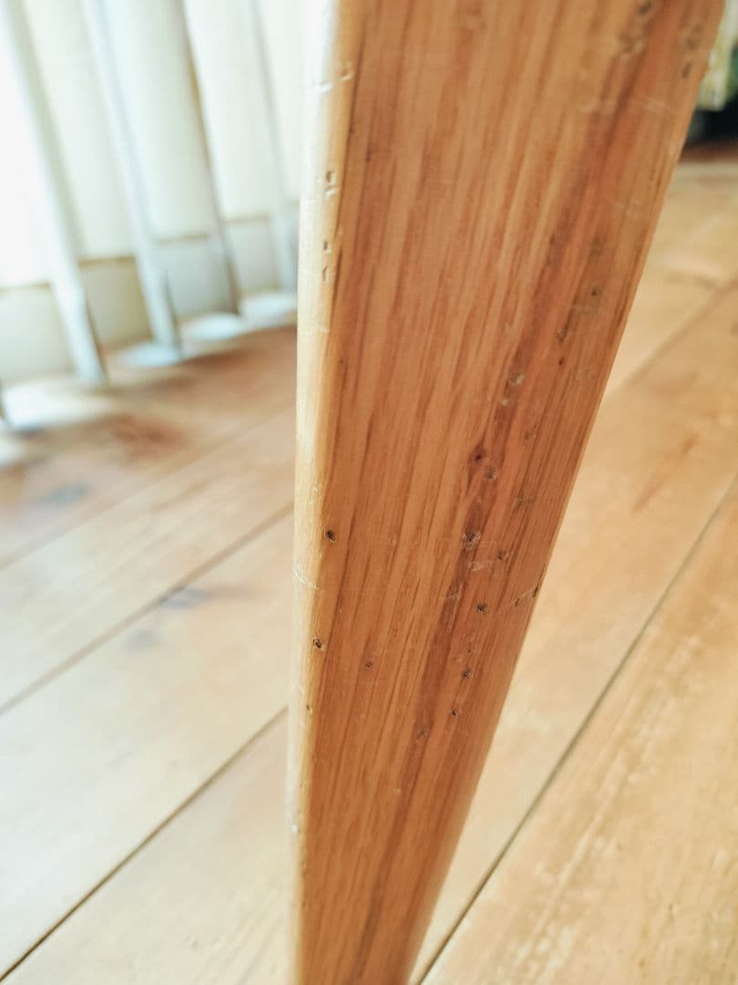 円形ナチュラルウッドダイニングテーブル　直径120cm　高さ71cm