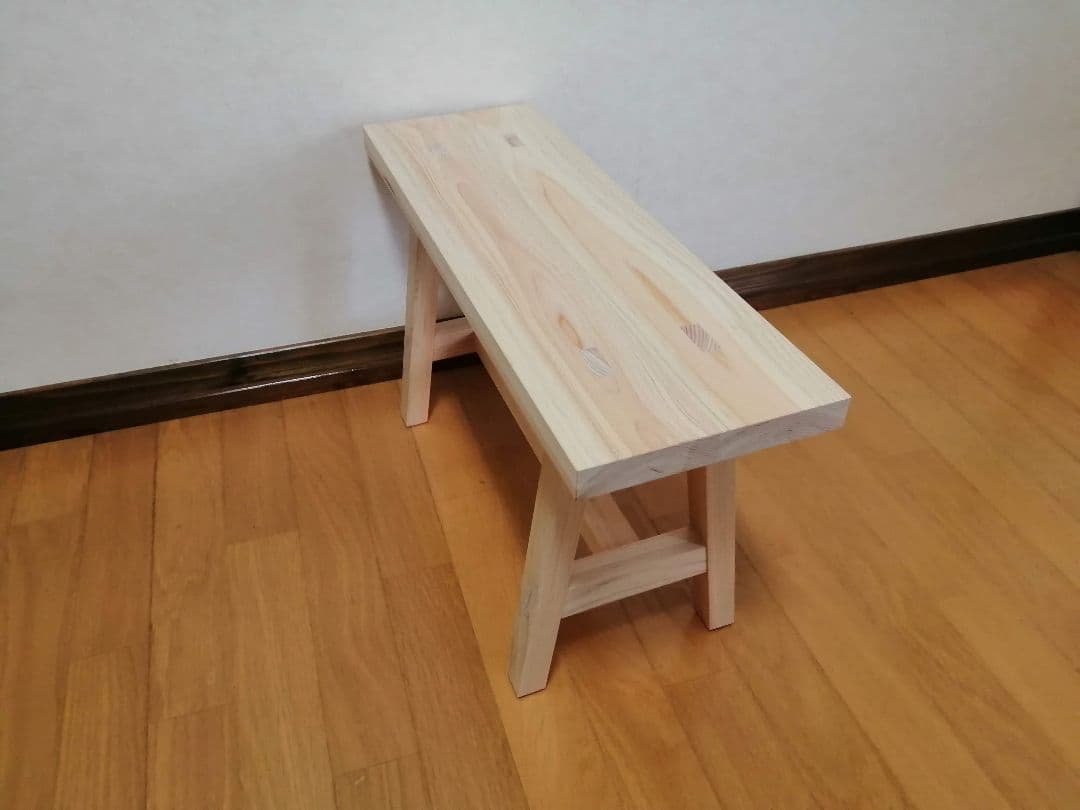 木製フラワースタンド　花台　幅60cm×高さ35cm　スツール　ベンチ　水槽台