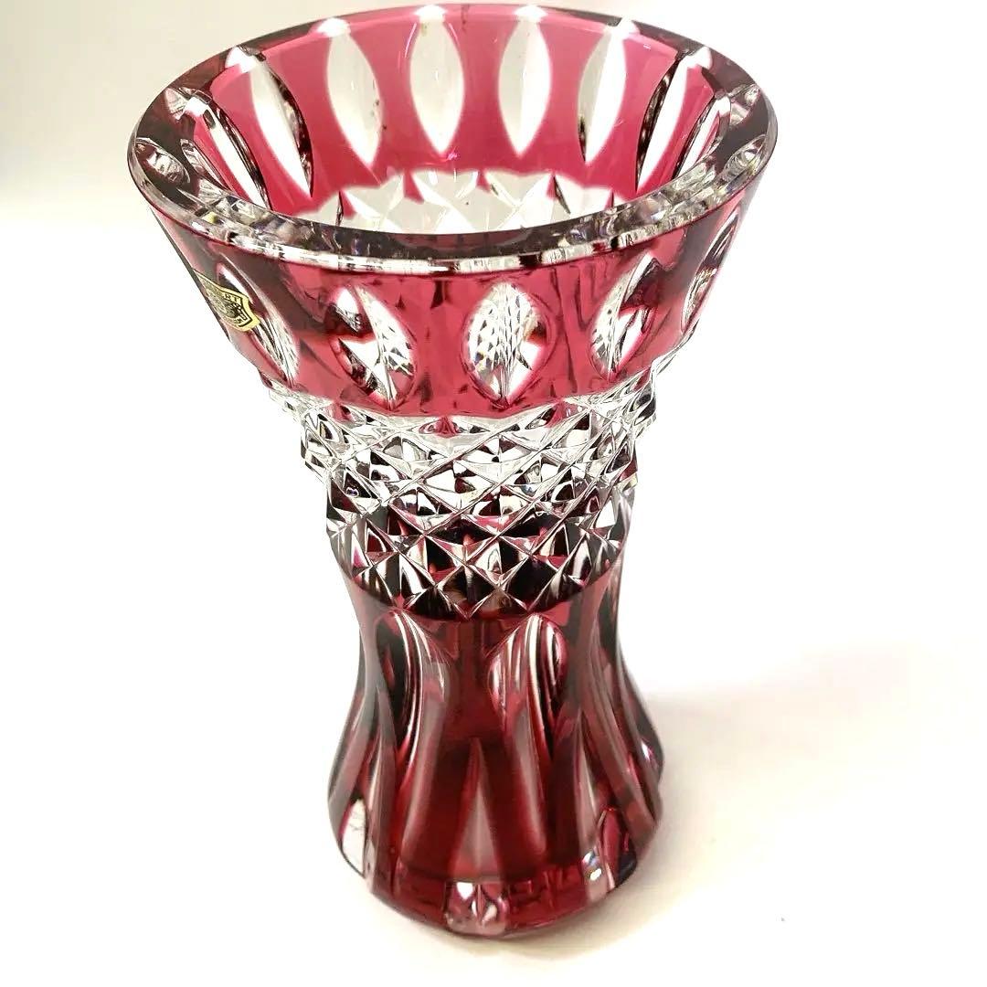 5147 美品 レア Val Saint Lambert 花瓶 クリスタル