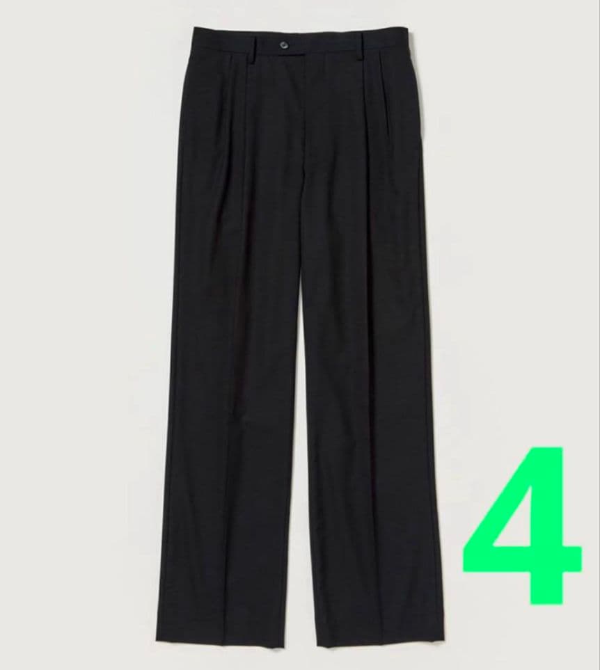 新品 AURALEE TROPICAL WOOL TWO-TUCK SLACKS