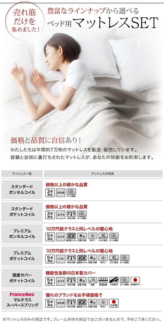 すのこベッド　ダブル【マットレス付き】送料込み！最安値！【ブラウン】