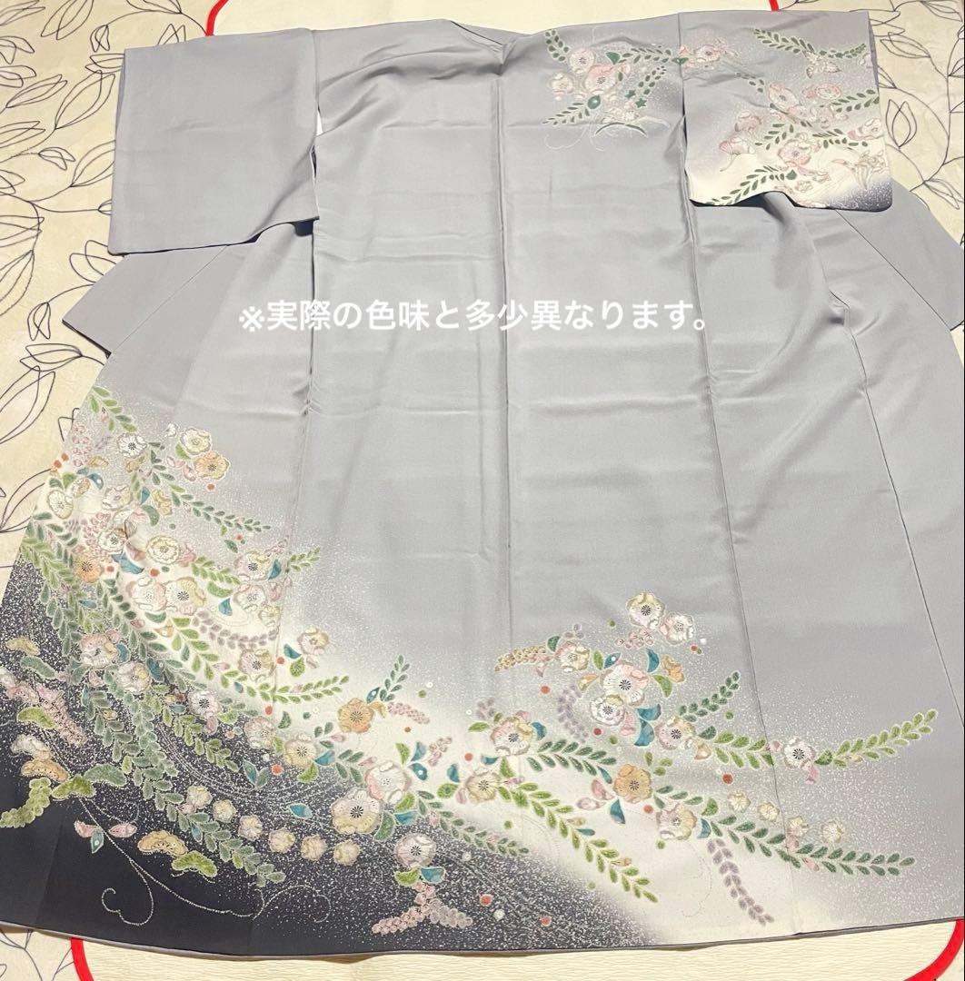 訪問着フルセット　辻ヶ花　金彩　入学式　卒業式　結婚式　正絹　ぼかし　地紋