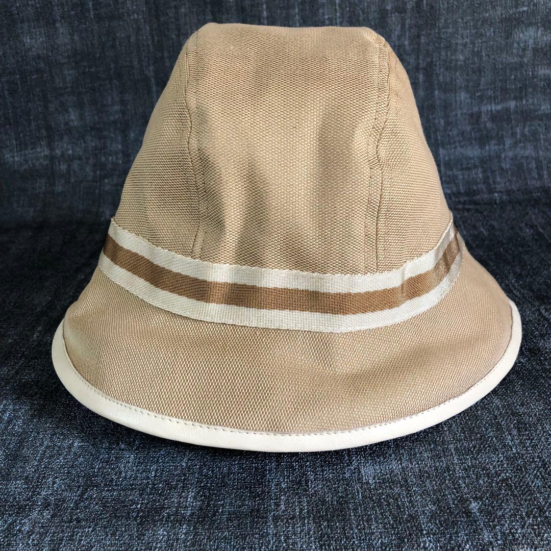 ☆美品☆ GUCCI グッチ バケット ハット インターロッキング L ベージュ