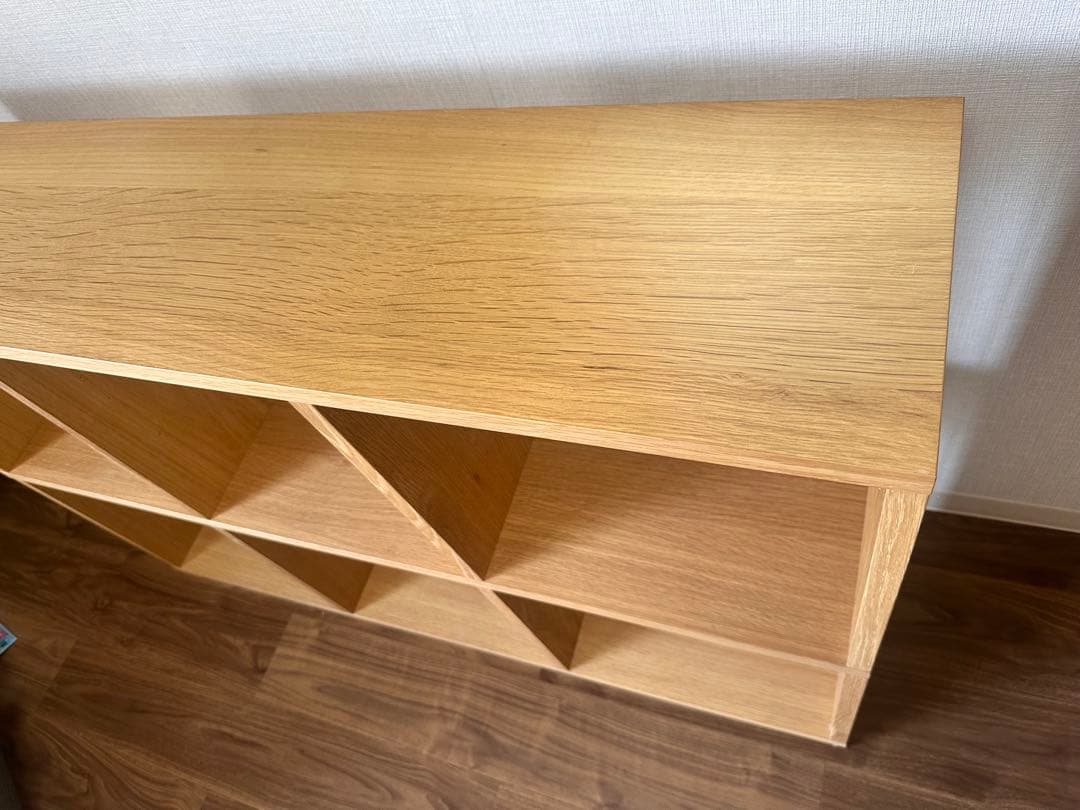 【送料込】無印良品 スタッキングシェルフ　オーク　3段×2列