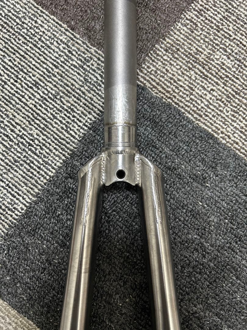チタン titanium フロントフォーク 700c OS