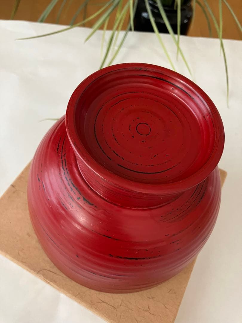 未使用❤️希少　山岸厚夫　漆器の椀 大　高さ約11x直径約14 共箱付き