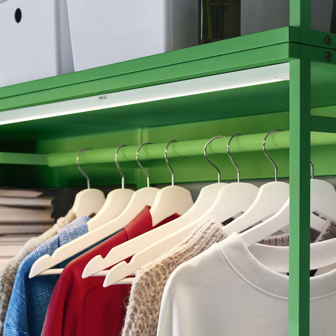 廃盤IKEA PLATSA プラッツァ　オープンハンガーユニット　グリーン
