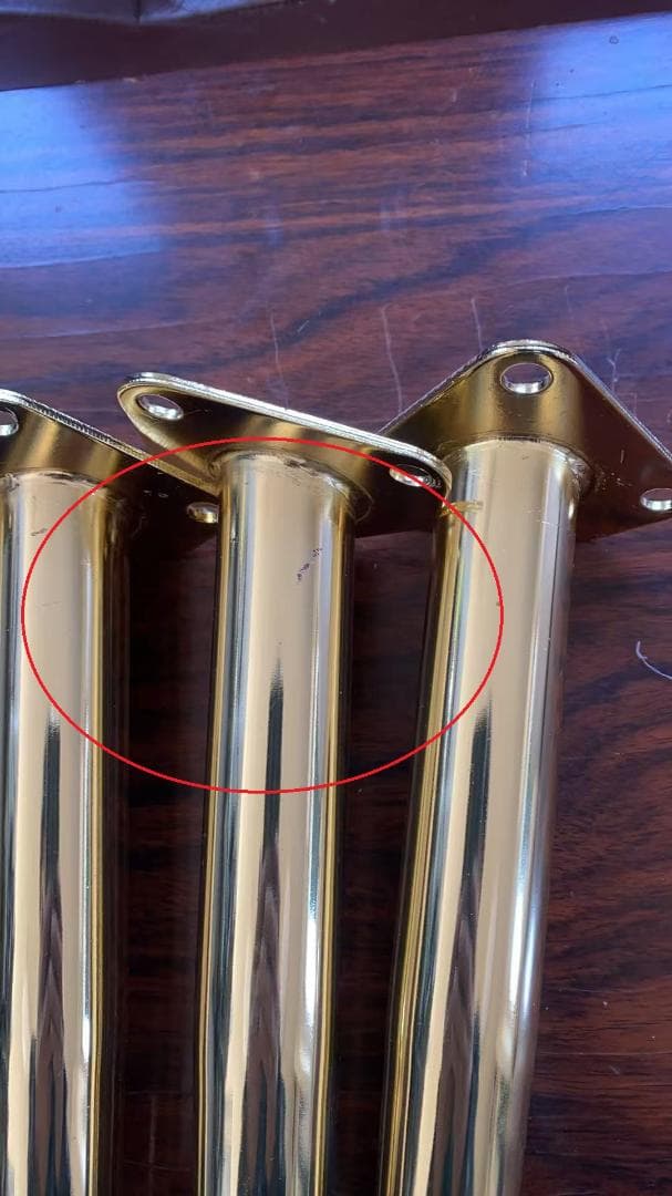 ファブリックチェア ゴールド脚訳あり品　写真をご確認SF04-08