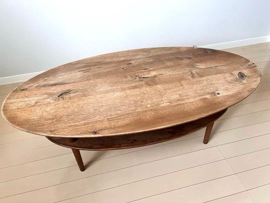 BORDO Oval Table ヒラシマ ウォールナット 105 ローテーブル