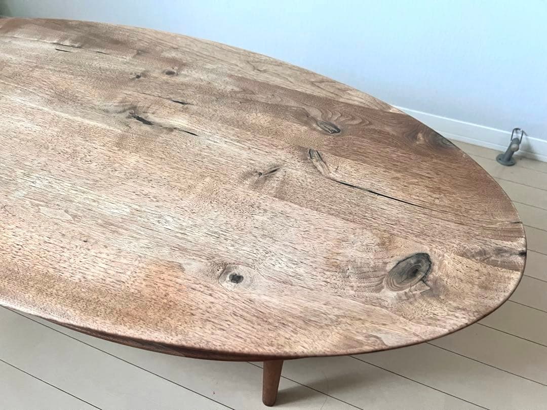 BORDO Oval Table ヒラシマ ウォールナット 105 ローテーブル