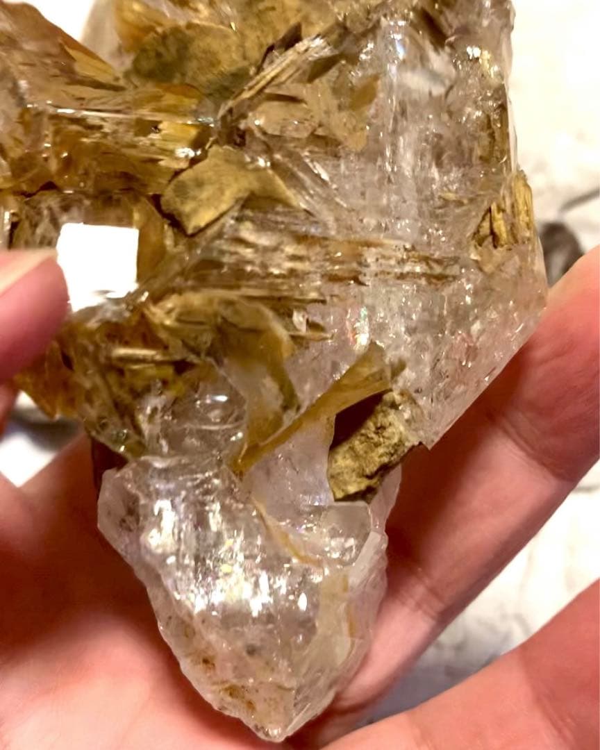 ダイヤモンド系骸骨水晶-15/スケルタルクォーツ/マルチクラスター