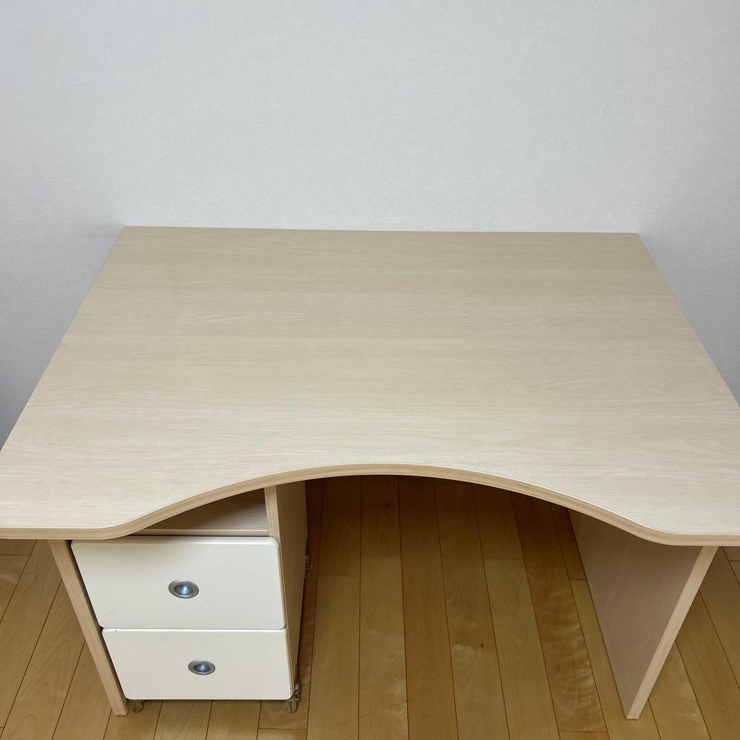 ★送料込★ 机　デスク①　ライトウッド　moda en Casa