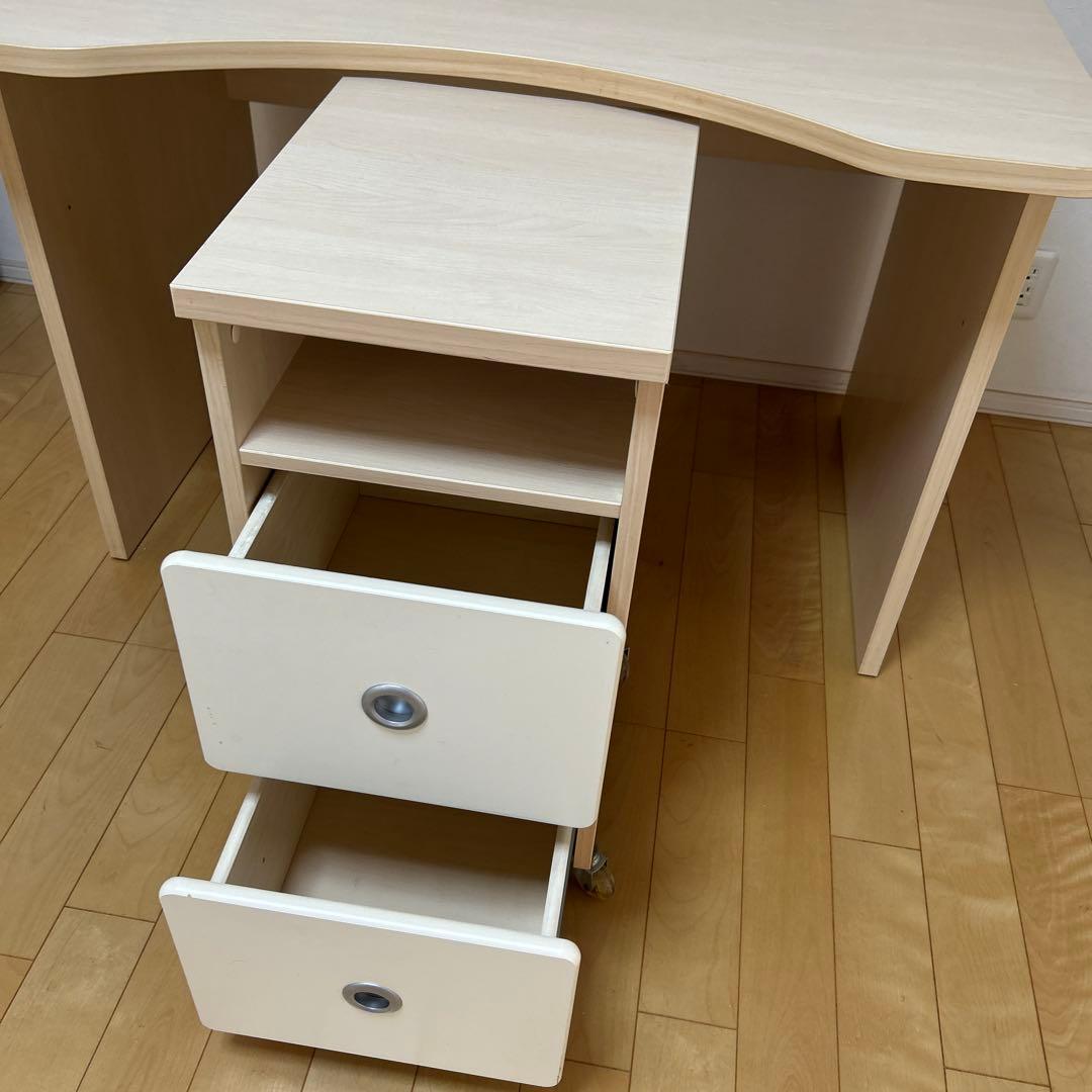 ★送料込★ 机　デスク①　ライトウッド　moda en Casa