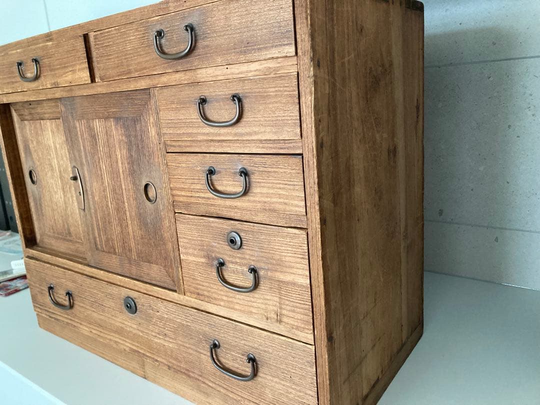 ビンテージ　木製収納　箪笥